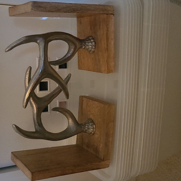 2 Book End in Metal and Wood - Picture 7 of 16